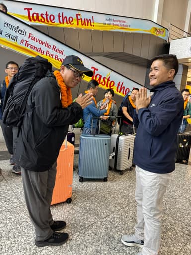 Pick up from Tribhuvan International Airport.